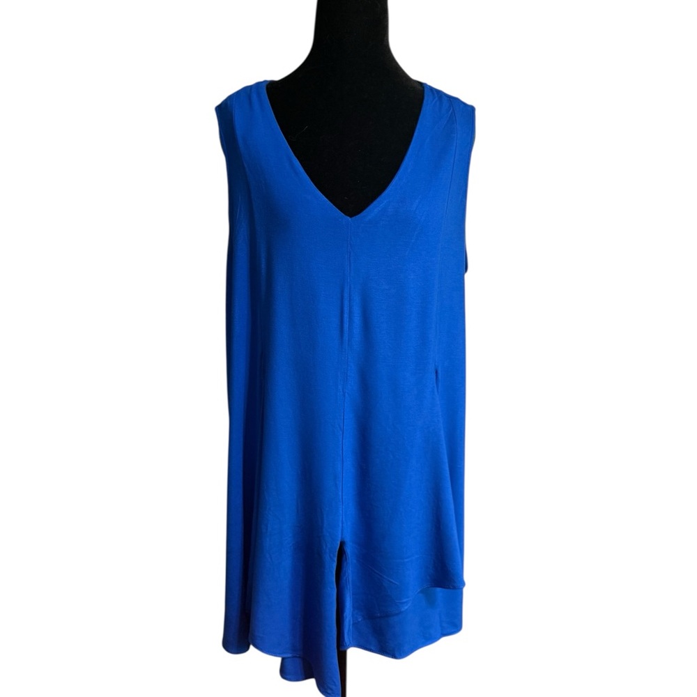 Vince Camuto Blue Sleeveless Tunic